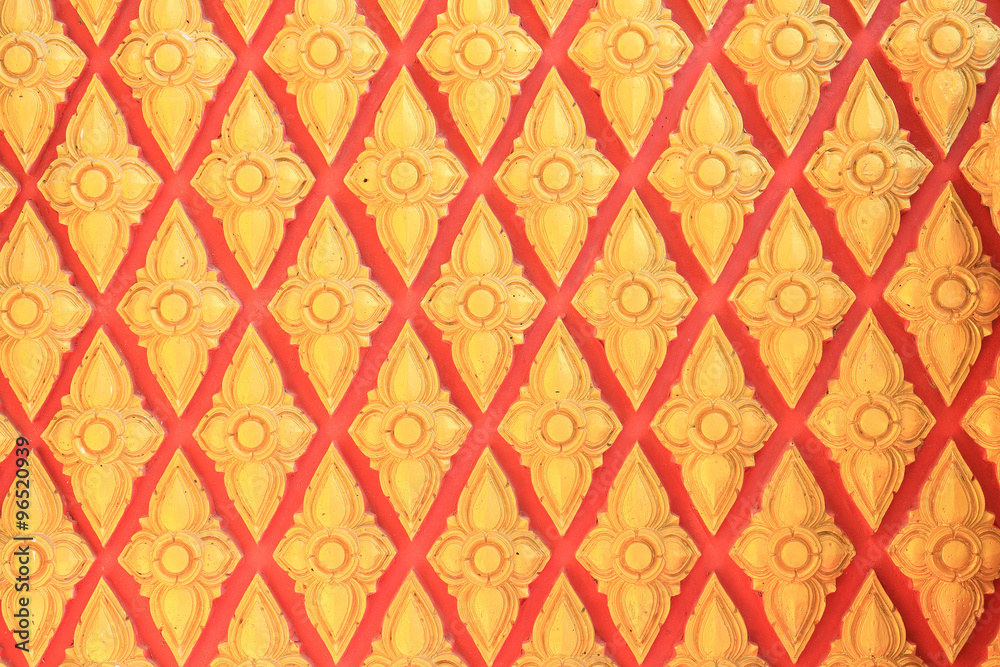 Thai temple art detail Thai temple art detail