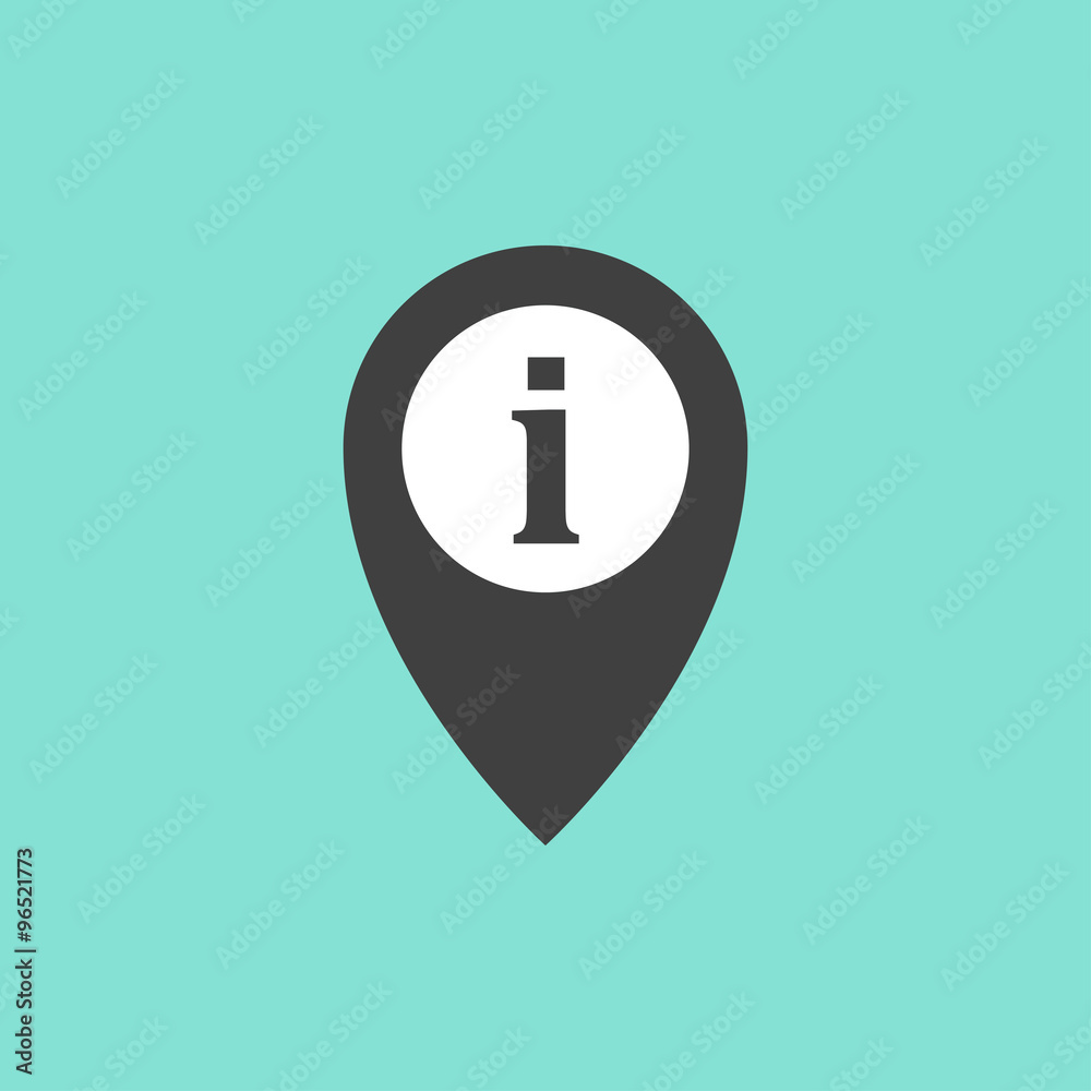 Map pin icon. Map pin icon.