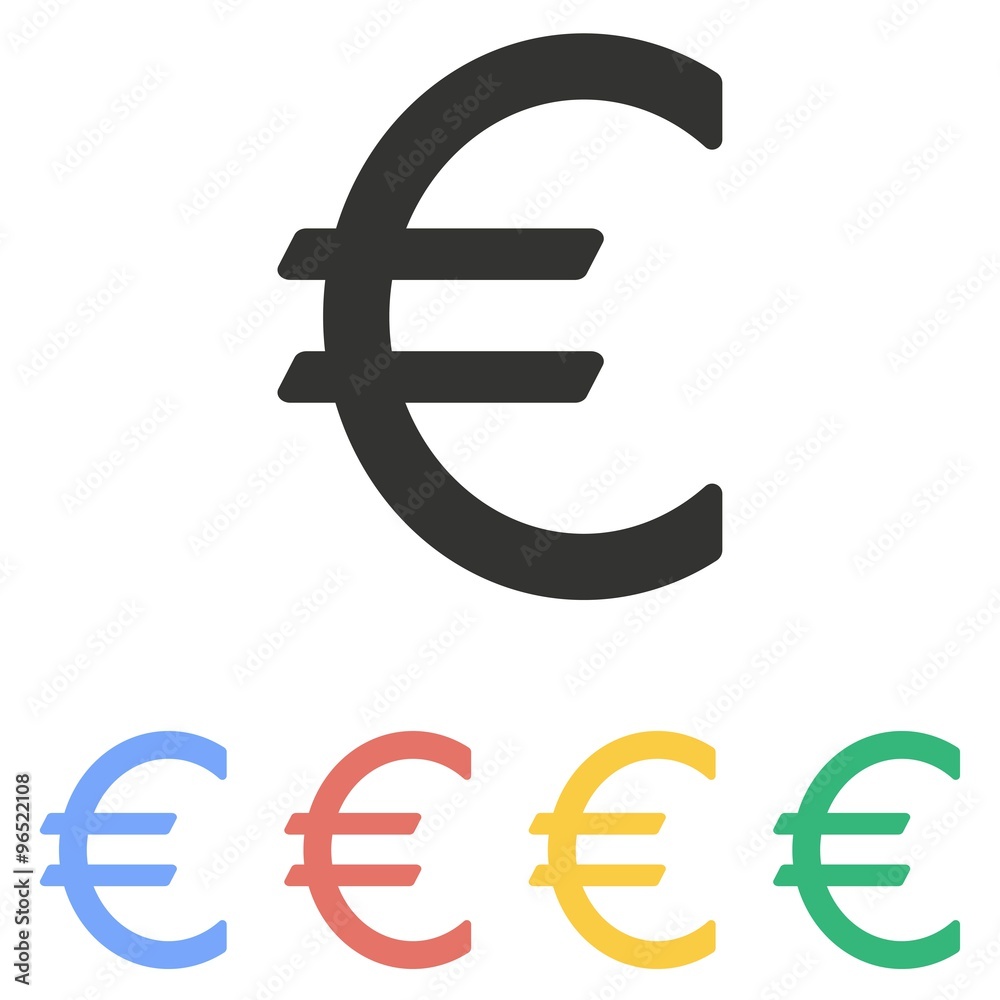 Obraz premium Euro icon.