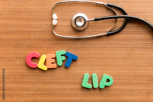 cleft lip colorful word photo