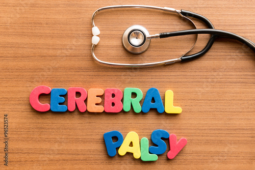 cerebral palsy colorful word