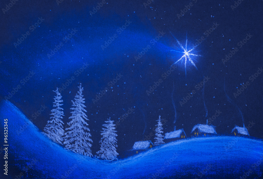 Naklejka premium Star Christmas