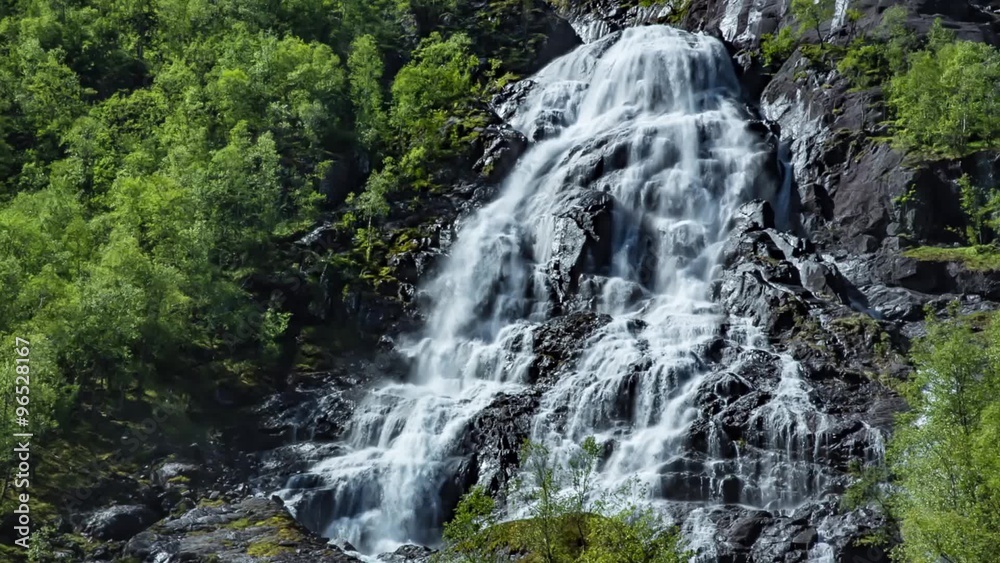 Bratlandsdalen Flesaafossen Waterfall , Norway Bratlandsdalen Flesaafossen Waterfall , Norway
