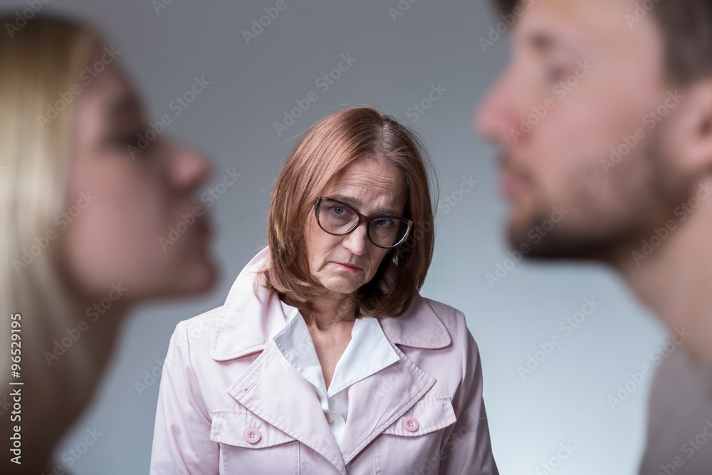 Unhappy mother-in-law Unhappy mother-in-law