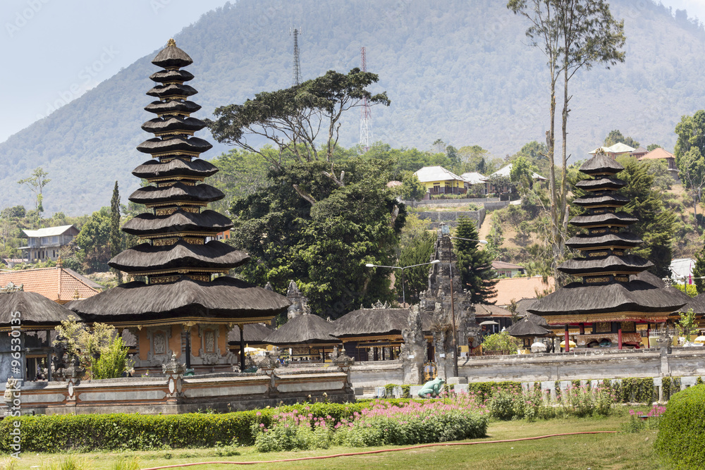 Ulun Danu temple Beratan Lake in Bali Indonesia Ulun Danu temple Beratan Lake in Bali Indonesia