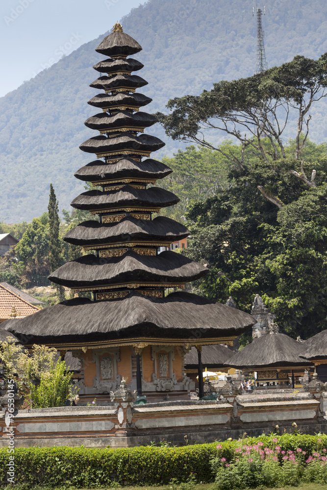 Ulun Danu temple Beratan Lake in Bali Indonesia Ulun Danu temple Beratan Lake in Bali Indonesia
