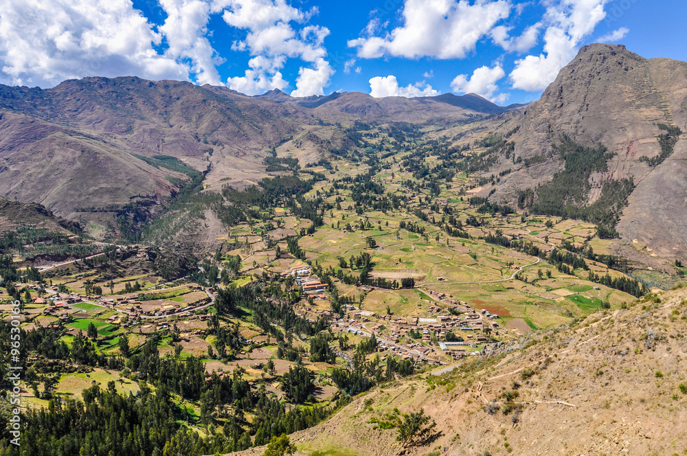 View from Pisac Sacred Valley, Peru