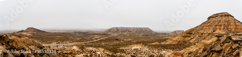 Panorámica Desierto de las Bardenas Reales. Reserva de la biosfera.
