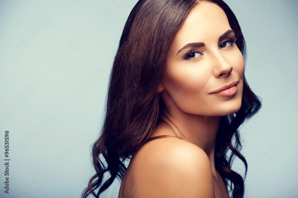 Fototapeta premium beautiful young woman with naked shoulders