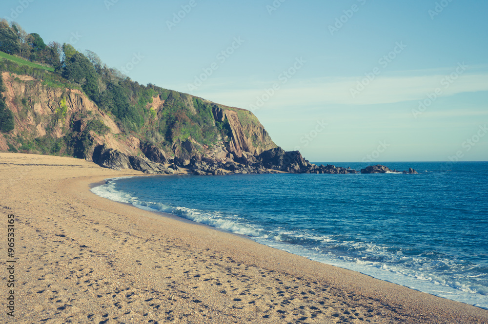 Beach on sunny day