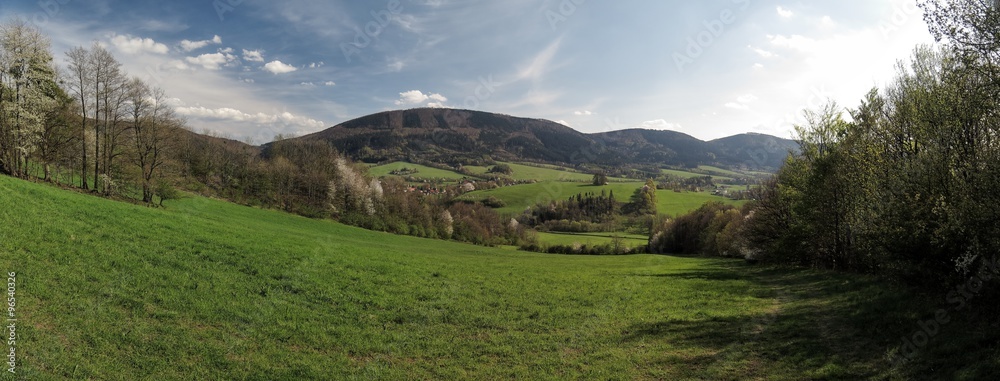 Dlouha hill in Moravskoslezske Beskydy mountains