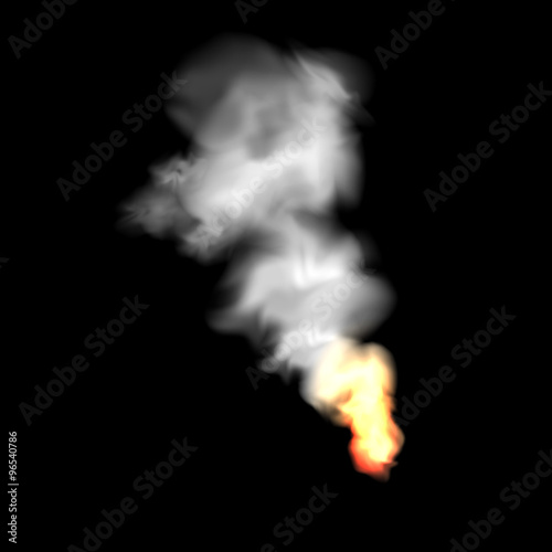 Smoke and fire sign