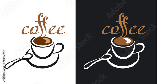 illustration of the coffee logo