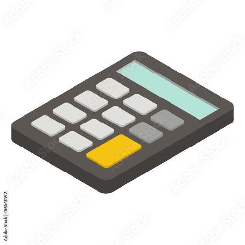 Calculator isometric icon