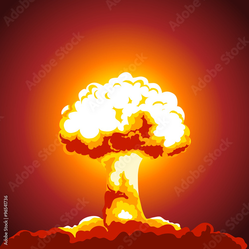 Nuclear explosion illustration