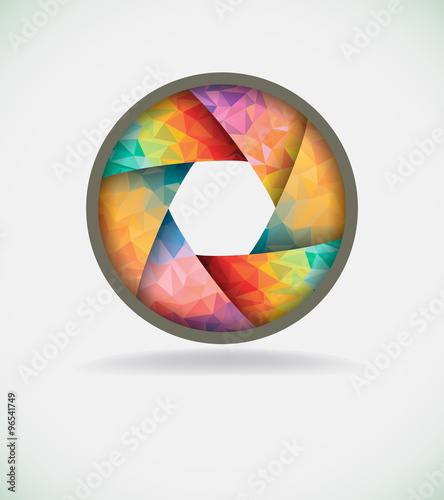 Abstract colorful shutter.Vector illustration.
