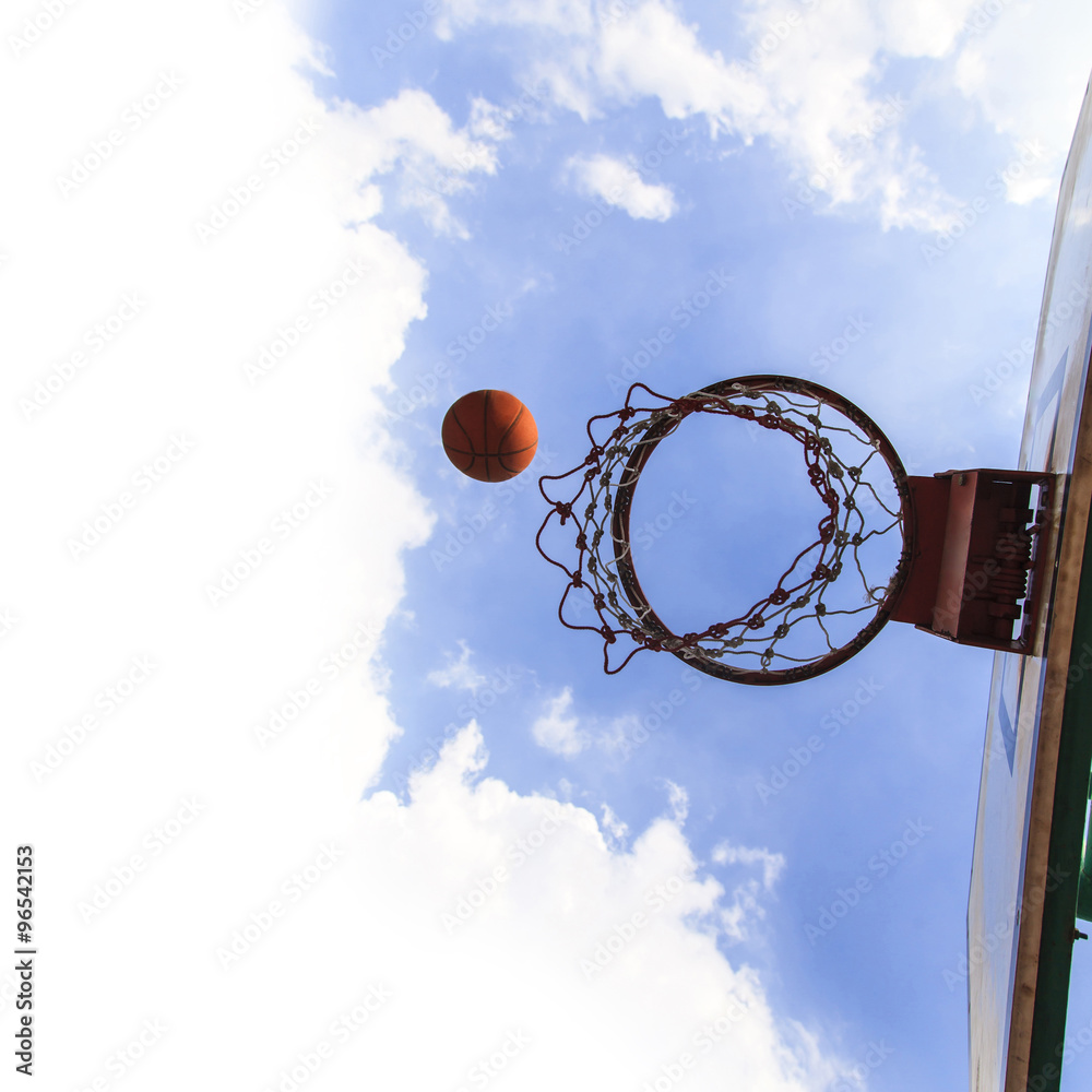 Basketball field goal StockFoto Adobe Stock