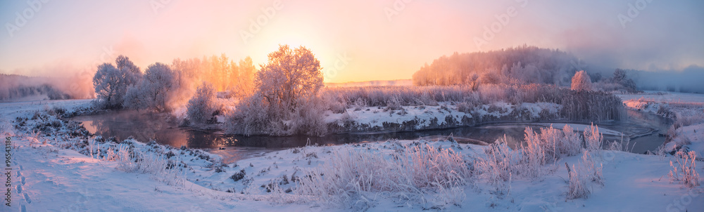 Plakat Winter sunrise