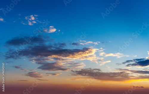 Evening sunset sky with clouds © Dmitry Rukhlenko