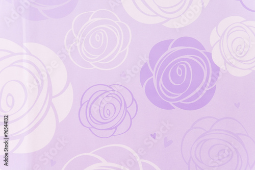 white and purple rose pattern