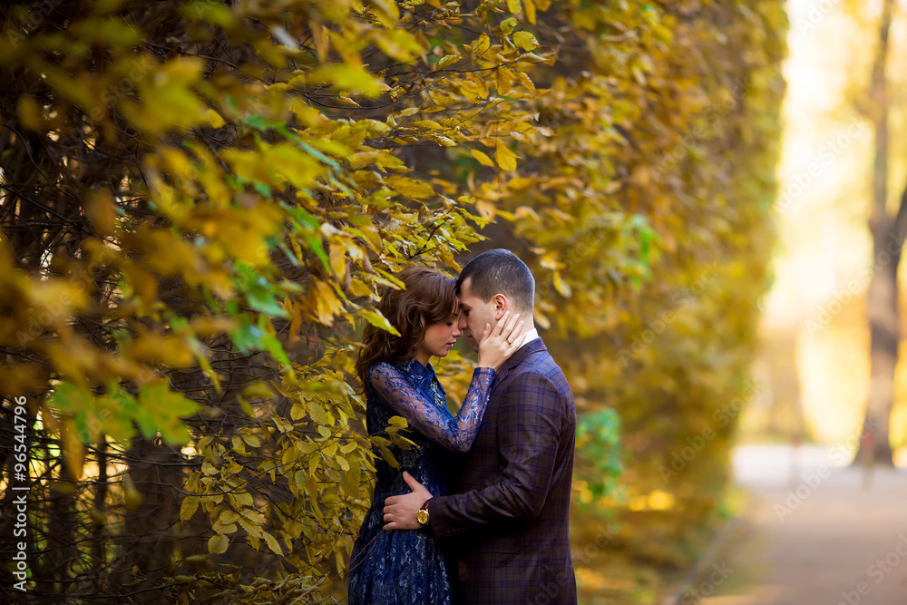 wedding couple. Beautiful bride and groom. Just married. Close u