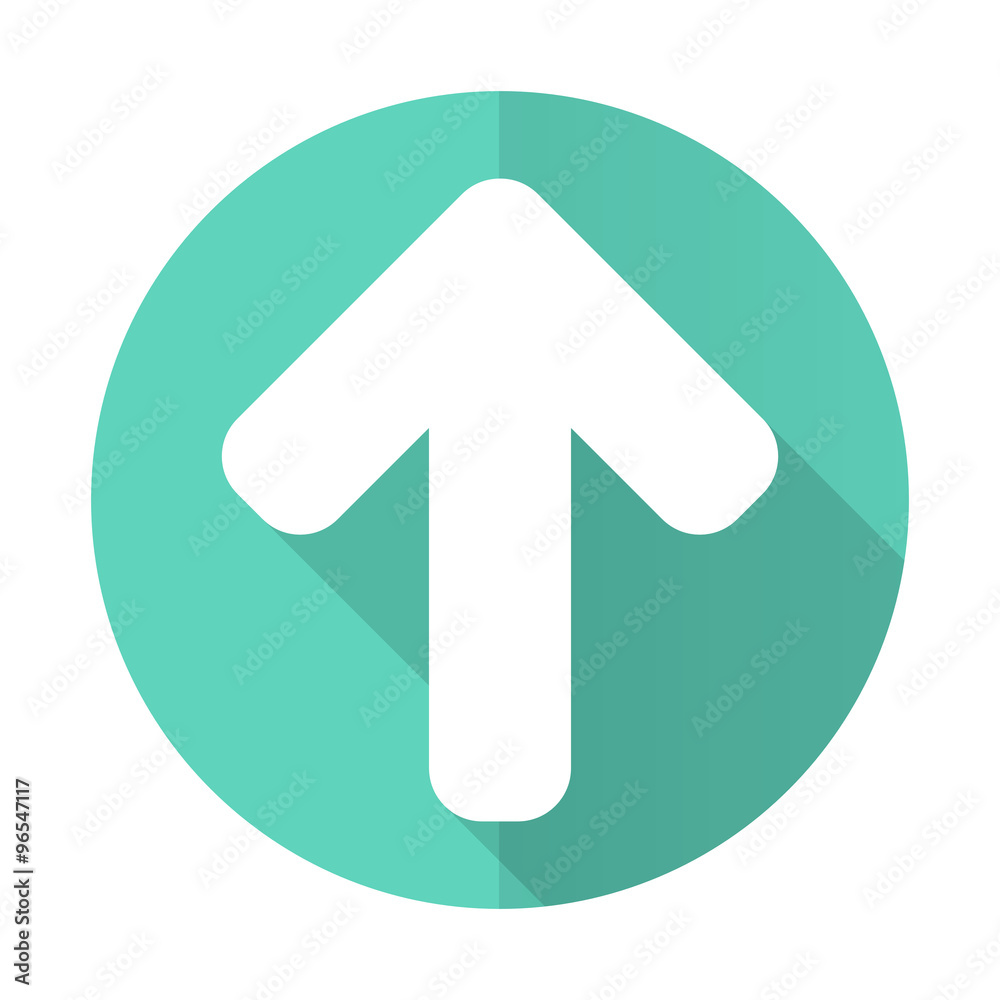 up arrow blue flat desgn circle icon with long shadow on white background up arrow blue flat desgn circle icon with long shadow on white background