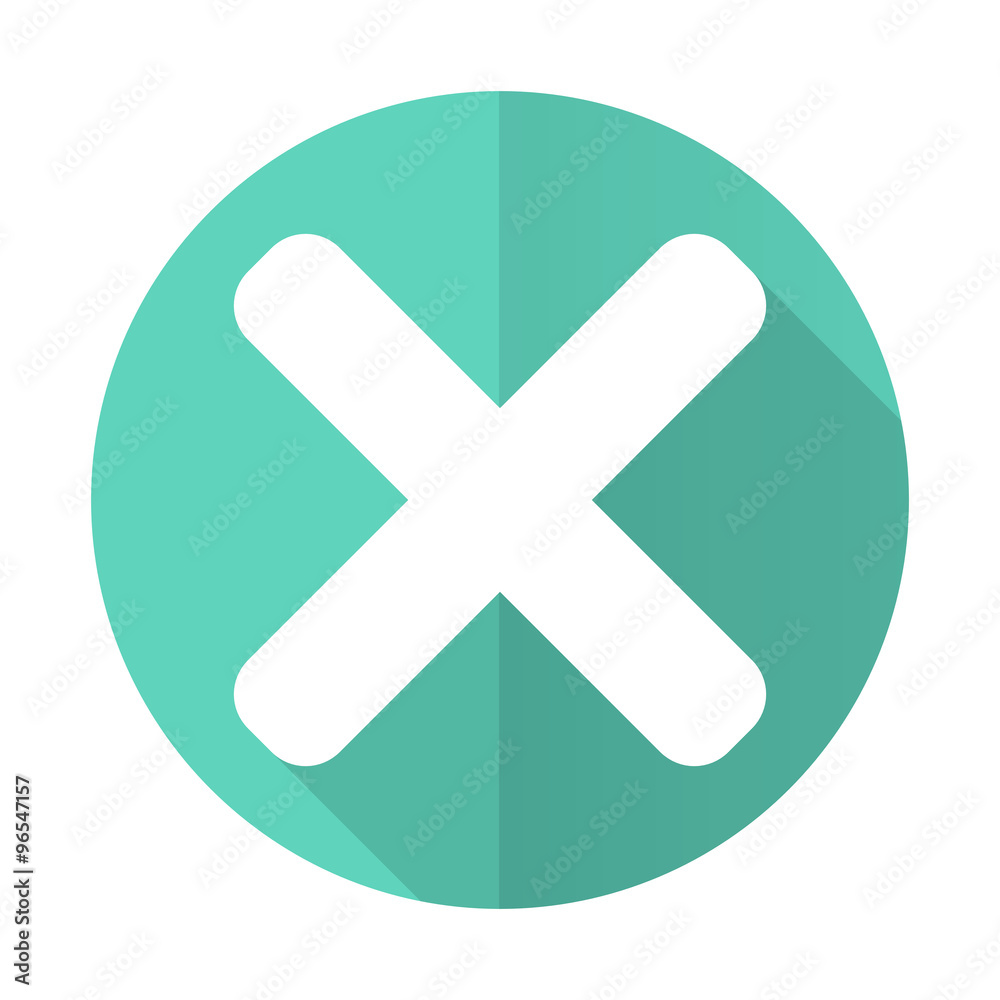 cancel blue flat desgn circle icon with long shadow on white background cancel blue flat desgn circle icon with long shadow on white background