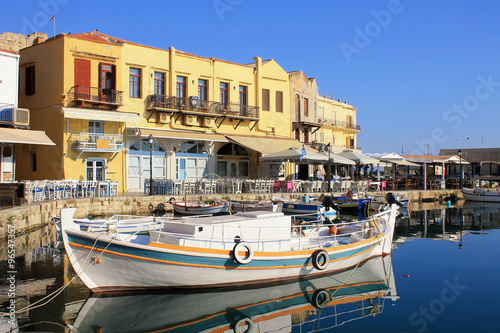 The old harbour,Rethymno, Crete island,Greece.