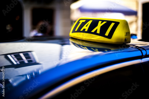 Leinwand Poster Taxi