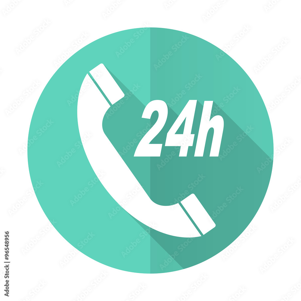 service blue flat desgn circle icon with long shadow on white background service blue flat desgn circle icon with long shadow on white background