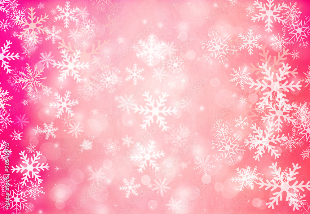 Christmas background with snowflakes.