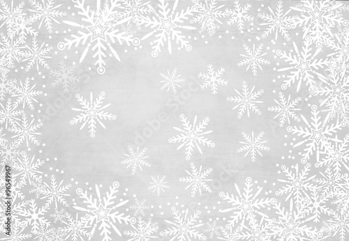 Christmas background with snowflakes.