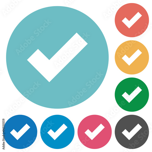 Flat ok icons