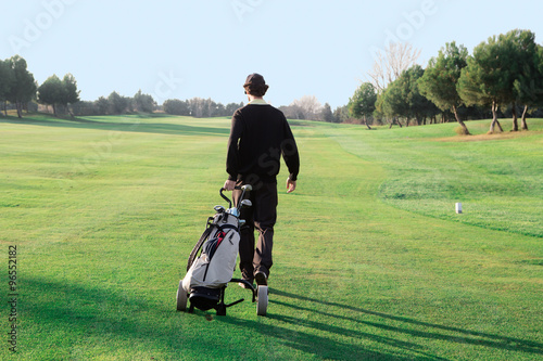 Walking golf course photo