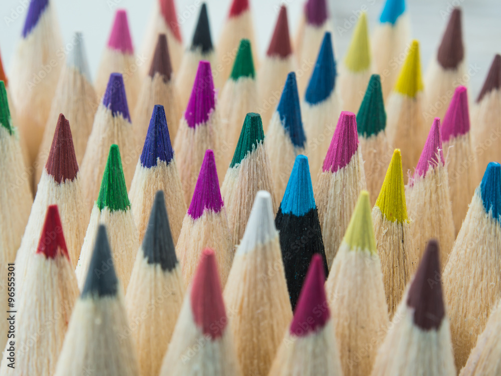 colorful pencils macro, Individuality, Standing Out From The Crowd, leadership, contrasts colorful pencils macro, Individuality, Standing Out From The Crowd, leadership, contrasts