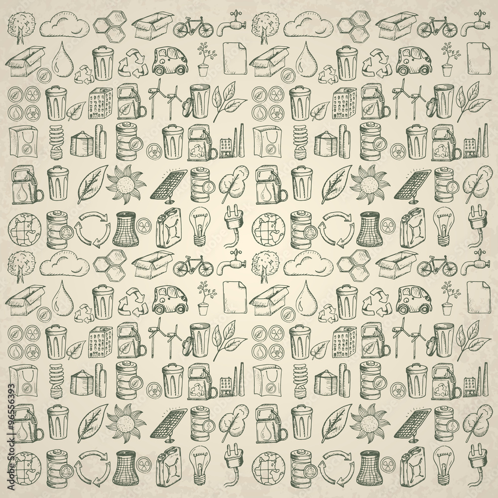Ecology icons set. Ecology icons set.