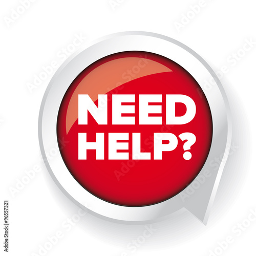Need help? Vector button