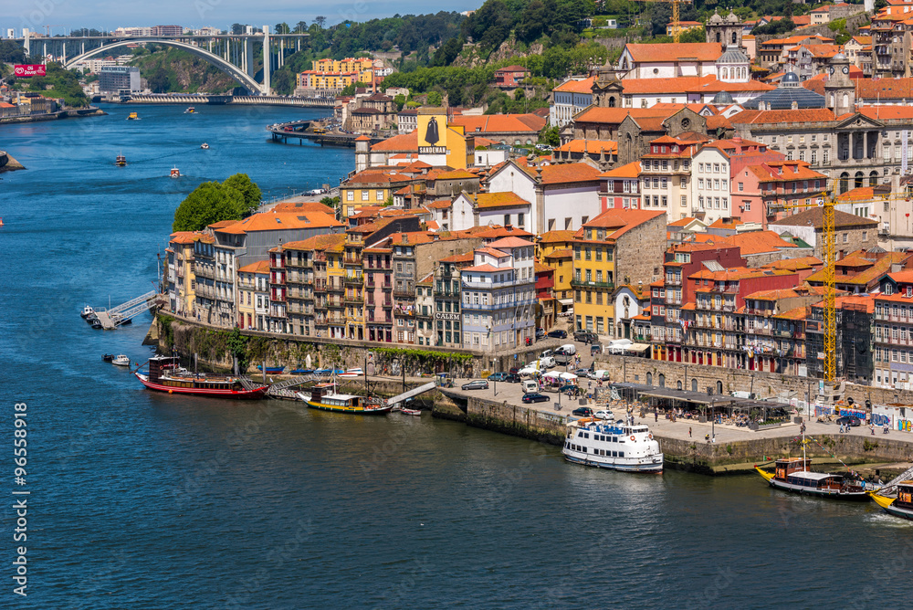 Portugal, Porto, Douro river nad historic city centre