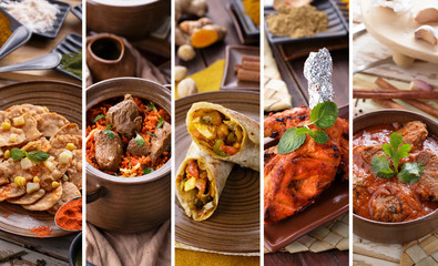indian food collage