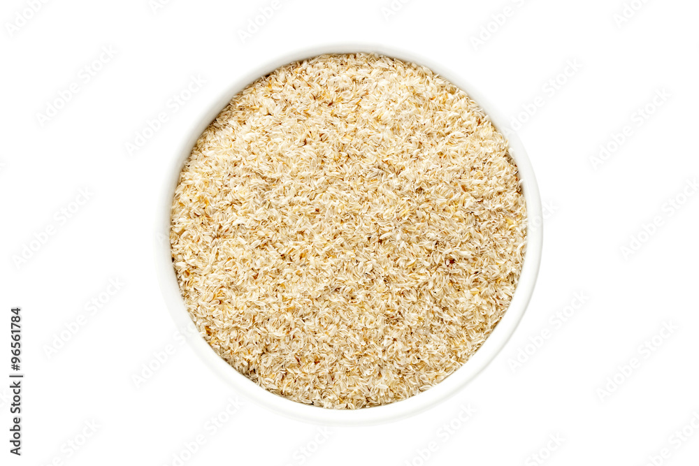 Psyllium husk from above Psyllium husk from above