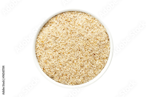 Psyllium husk from above