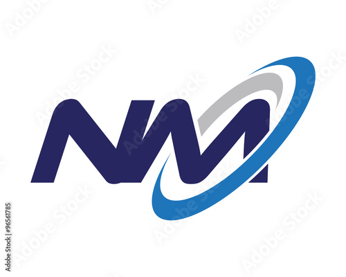 NM Letter Swoosh Media Logo photo