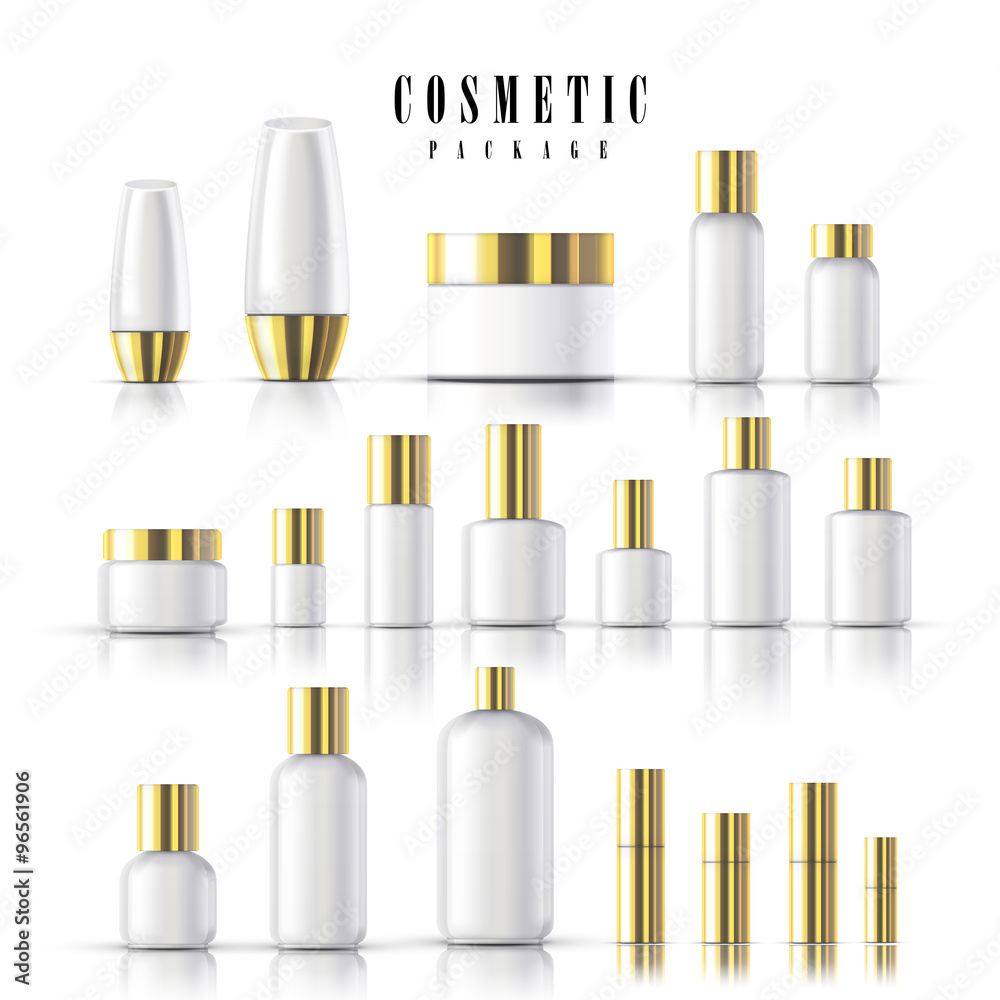 blank cosmetic package collection