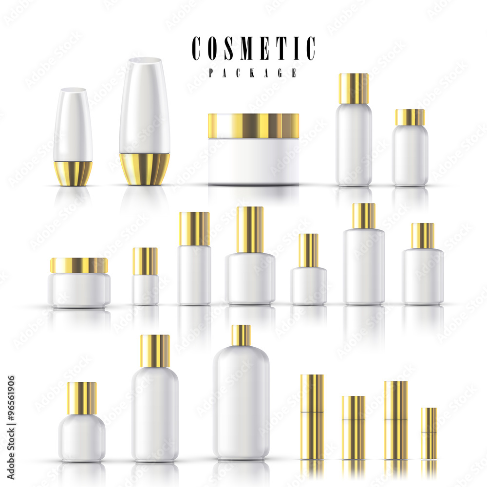 Obraz premium blank cosmetic package collection