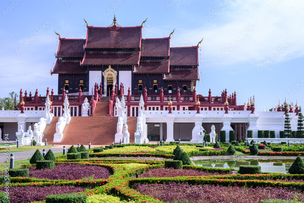 Obraz premium Royal Pavilion (Ho Kham Luang), Chiang Mai, Thailand.