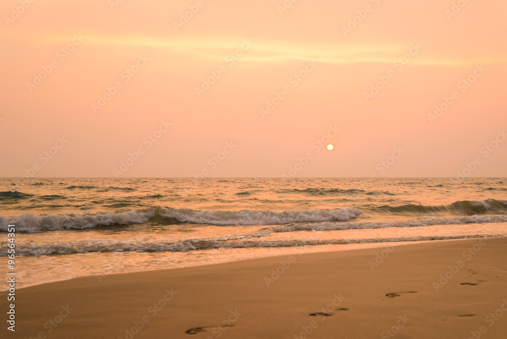 Sunset on the beach Sunset on the beach