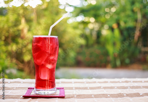 red soft drink