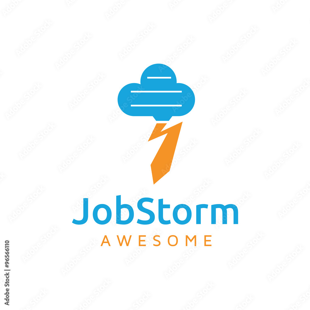 Storm Job Icon Logo