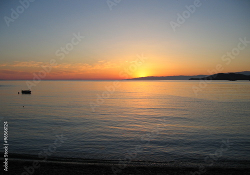 golden sunrise at the beach