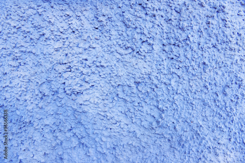 Blue whitewashed wall background